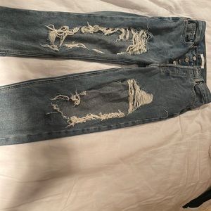 Ripped relaxed fit jeans